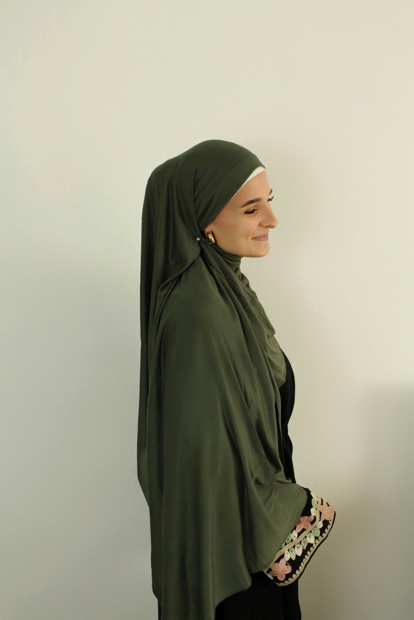 Jersey-Hijab „Vert Forêt“