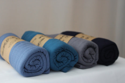 4er Jersey-Hijab-Set „Blue & Noir Elegance“