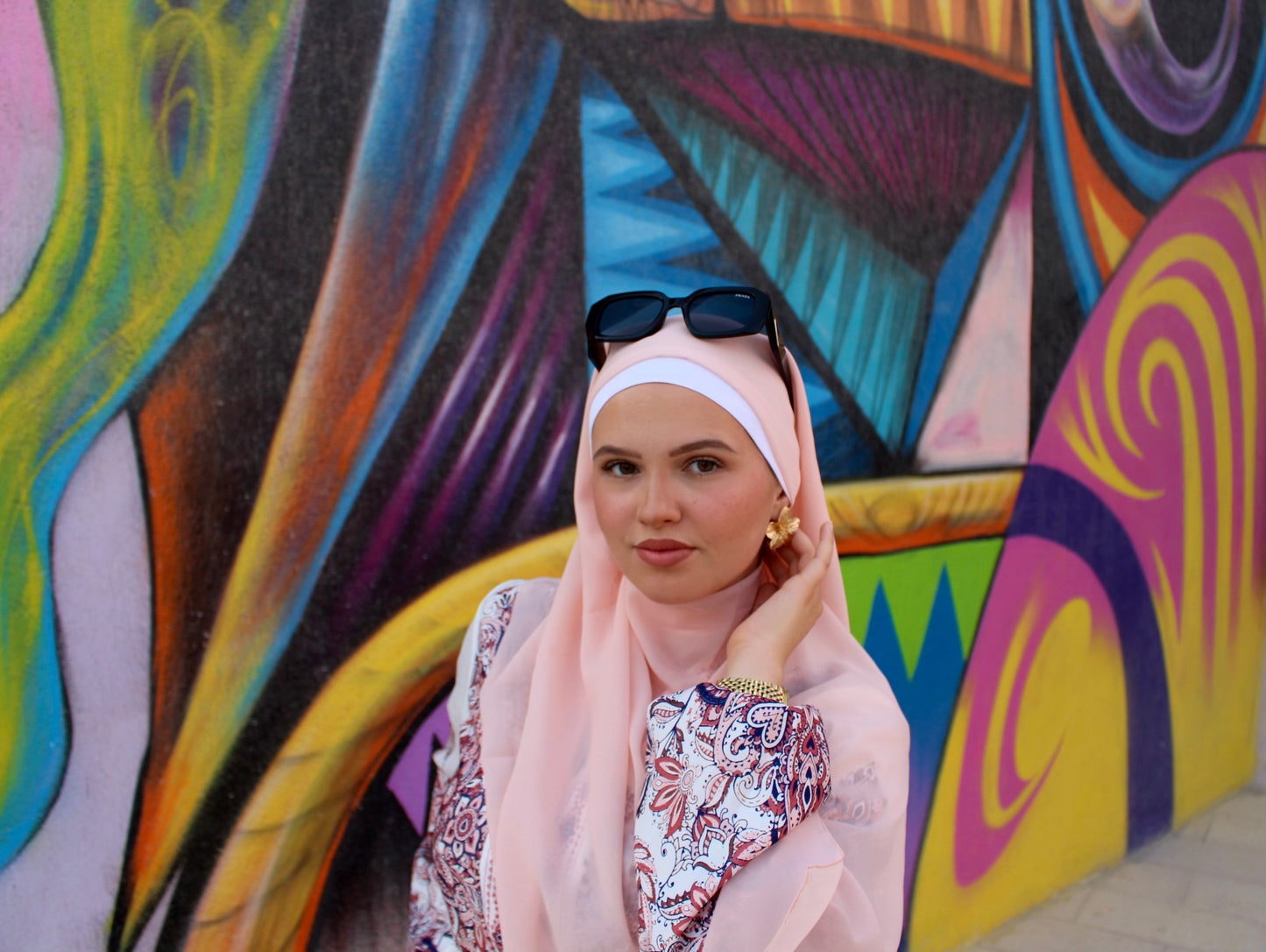 Lina Chiffon Hijab – Zartrosé