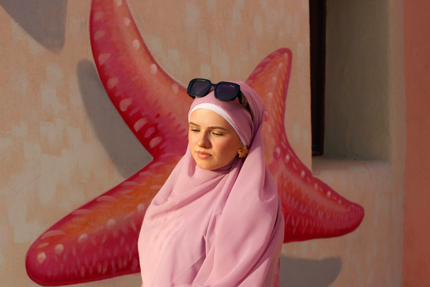 Yasmin Chiffon Hijab Pastell-lila