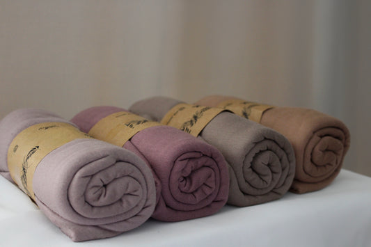 4er Jersey-Hijab-Set „Rosé & Erde“