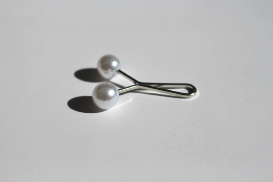 Elegant Clean White Hijab Clip No.2