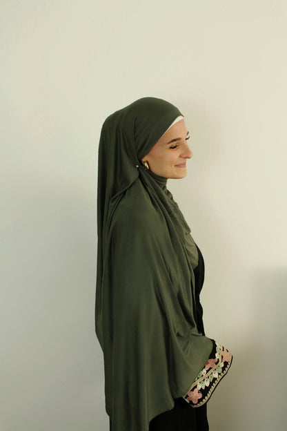 Jersey-Hijab „Vert Forêt“