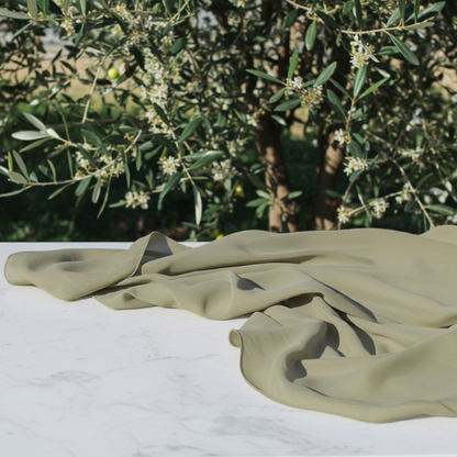 Khadra Chiffon Hijab Pastell-Olive